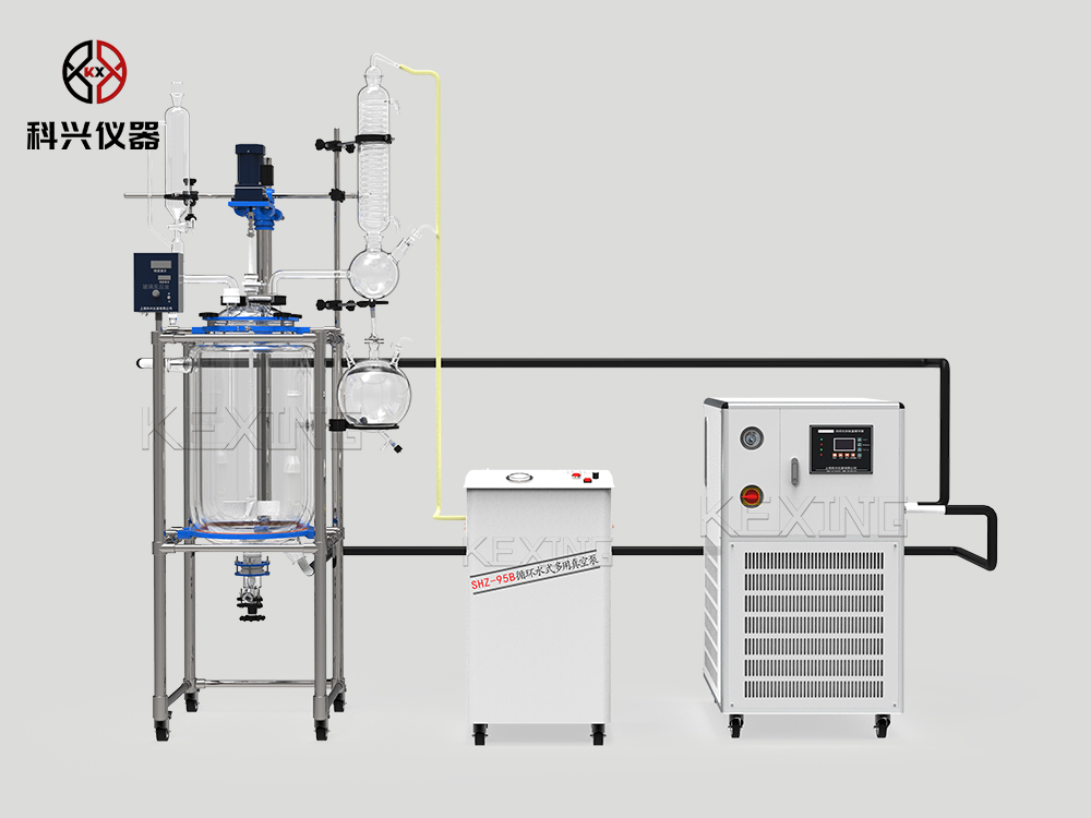 雙層玻璃反應釜組合設(shè)備 雙層玻璃反應釜組合設(shè)備