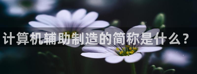 彩神趣购彩用户注册：计算机辅助制造的简称是什么？