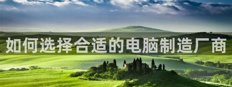 彩神vll官网-最新版app下载：如何选择合适的电脑制造厂商