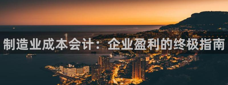彩神v天天：制造业成本会计：企业盈利的终极指南
